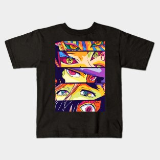 Eyes Demon Pop Art Kids T-Shirt